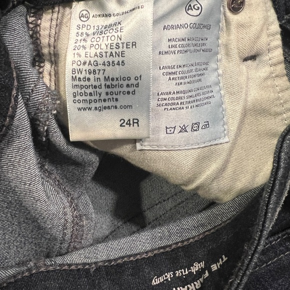 AG ADRIANO GOLDSCHMIED:the Farrah Skinny - High Rise Skinny Sz: 24R - Picture 7 of 11